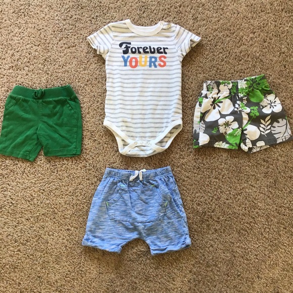 Other - 9-12 M Boys Shorts & Onesie